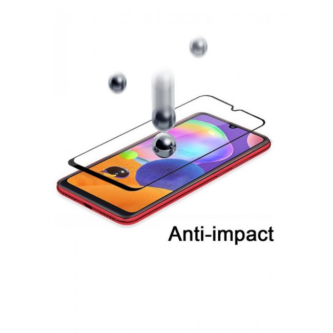 MARGOUN Grand Shieldz Tempered Glass Screen Protector For Samsung Galaxy A31 Black/Clear