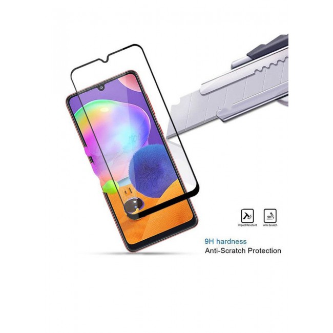 MARGOUN Grand Shieldz Tempered Glass Screen Protector For Samsung Galaxy A31 Black/Clear