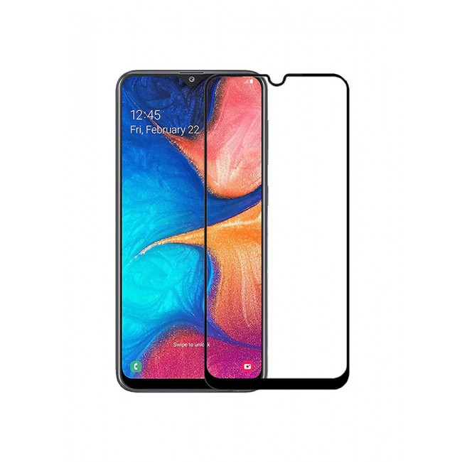 MARGOUN Grand Shieldz Tempered Glass Screen Protector For Samsung Galaxy M21 Black/Clear