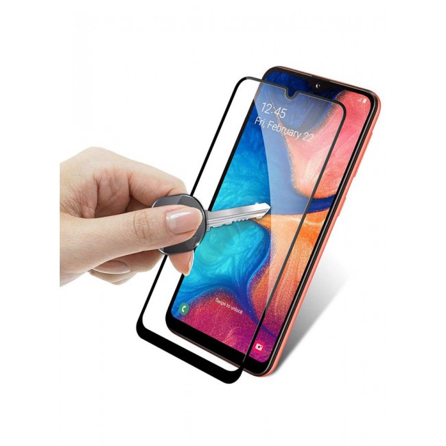 MARGOUN Grand Shieldz Tempered Glass Screen Protector For Samsung Galaxy M21 Black/Clear