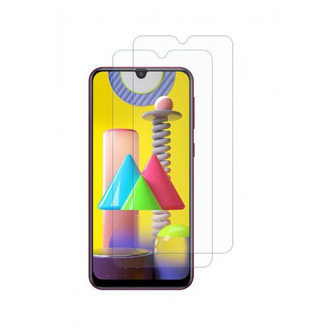MARGOUN 2-Piece Super Shieldz Tempered Glass Screen Protector For Samsung Galaxy M31 Clear