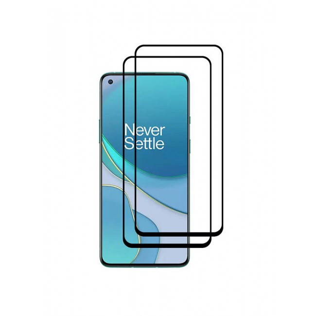 MARGOUN 2-Pack for OnePlus 8T Screen Protector Tempered Glass 6.55 inch Clear/Black