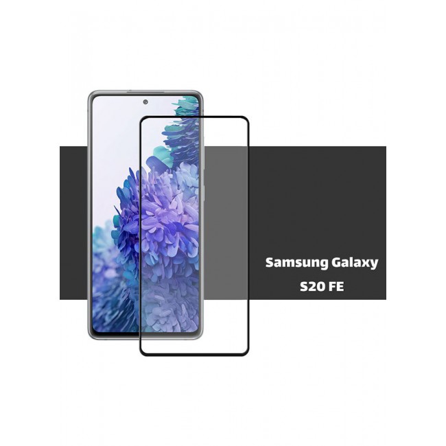 MARGOUN 2-Piece 9D Tempered Glass Screen Protector For Samsung Galaxy S20 FE Black/Clear