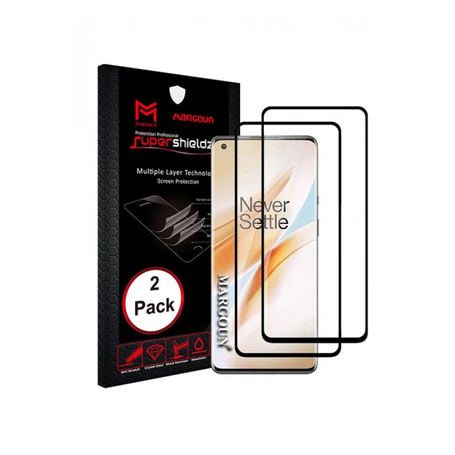 MARGOUN 2-Piece 3D Screen Protector For OnePlus Nord N10 Black/Clear