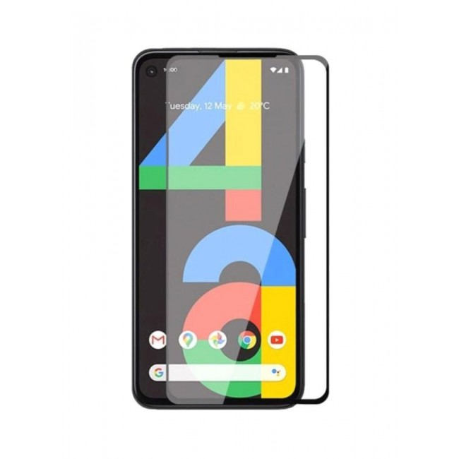MARGOUN Grand Shieldz 3D Tempered Glass Screen Protector For Google Pixel 4a 4G (5.81 inch) Clear/Black