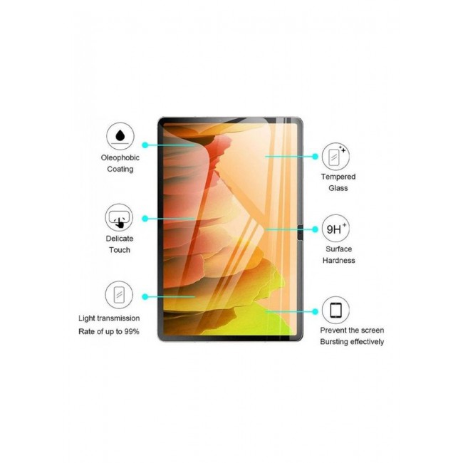 MARGOUN 2-Piece Tempered Glass Screen Protector Set For Samsung Galaxy Tab A7 Clear