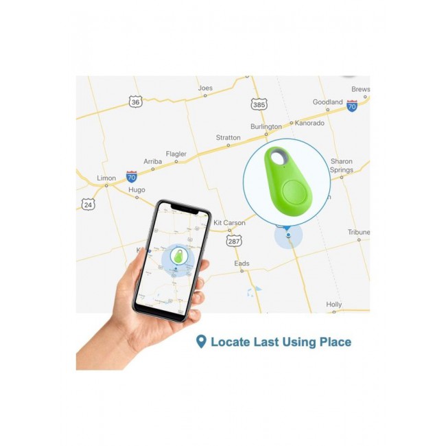 MARGOUN 2-Pack Smart Bluetooth Tracker Anti-Lost Tag GPS Locator Camera Remote Shutter Blue/Green