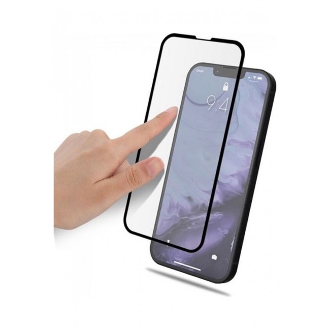 MARGOUN Grand Shieldz 3D Tempered Glass Screen Protector for Apple iPhone 13 Pro Max Clear/Black
