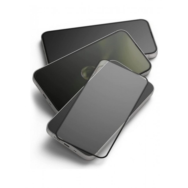 MARGOUN Grand Shieldz 3D Tempered Glass Screen Protector for Apple iPhone 13 Pro Max Clear/Black