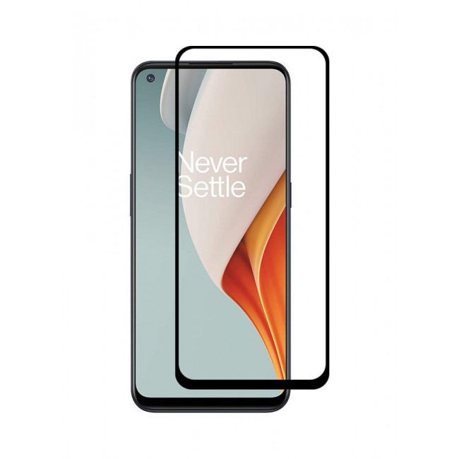 MARGOUN Grand Shieldz 3D Tempered Glass Screen Protector For OnePlus Nord N100 Clear/Black