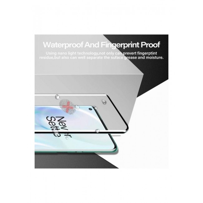 MARGOUN 3D Tempered Glass Screen Protector for OnePlus 8 Pro Clear/Black