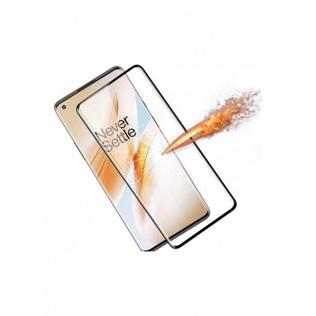 MARGOUN 3D Tempered Glass Screen Protector for OnePlus 8 Pro Clear/Black