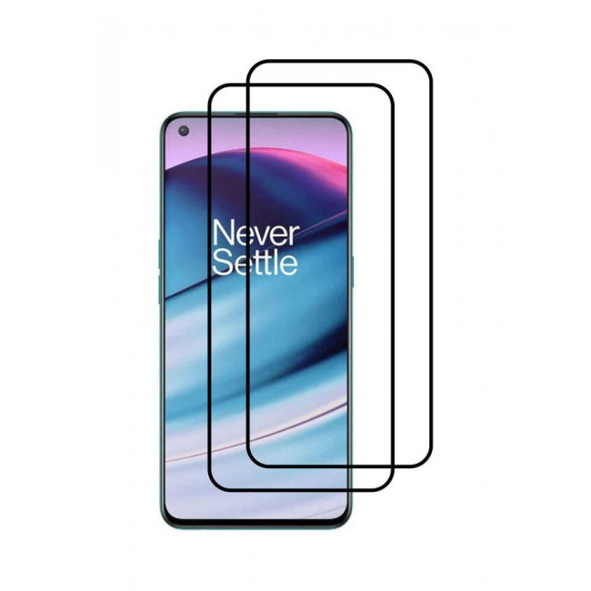 MARGOUN 2-Pack Super Shieldz 3D Tempered Glass Screen Protector for OnePlus Nord CE 5G Clear/Black