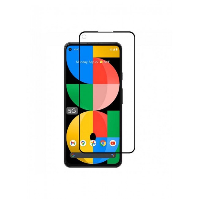 MARGOUN Ultimate 3D Tempered Glass Screen Protector for Google Pixel 5a 5G Clear/Black