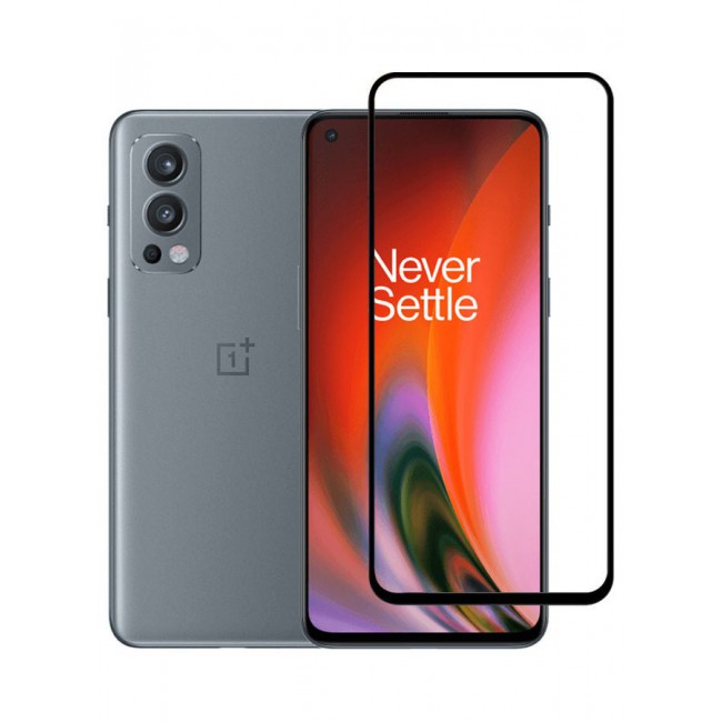 MARGOUN Grand Shieldz 3D Tempered Glass Screen Protector for OnePlus Nord 2 5G (6.43 inch) 2021 Clear/Black