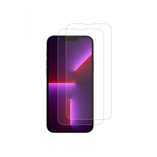 MARGOUN 2-Pack Max Shieldz Tempered Glass Screen Protector For Apple iPhone 13 Pro Max Clear