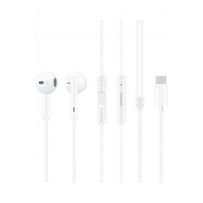 HUAWEI Type C Wired In Ear Headphones With Mic White