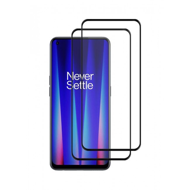 MARGOUN Pack of 2 Premium Screen Protector For OnePlus Nord CE 2 (2022) 5G Clear/Black