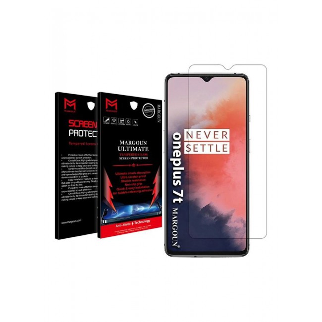 MARGOUN Premium Screen Protector Tempered Glass For OnePlus 7T Clear