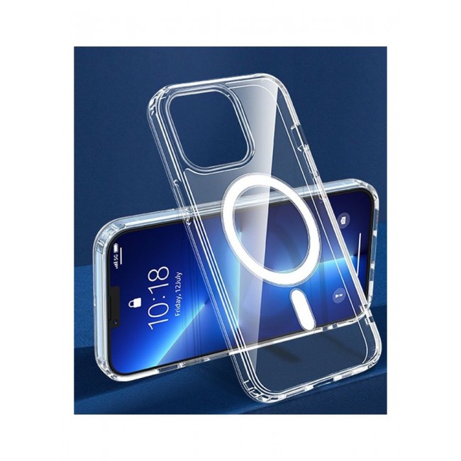 MARGOUN iPhone 14 Plus Case with Magsafe Magnetic Wireless Charging Compatible Transparent Cover Clear