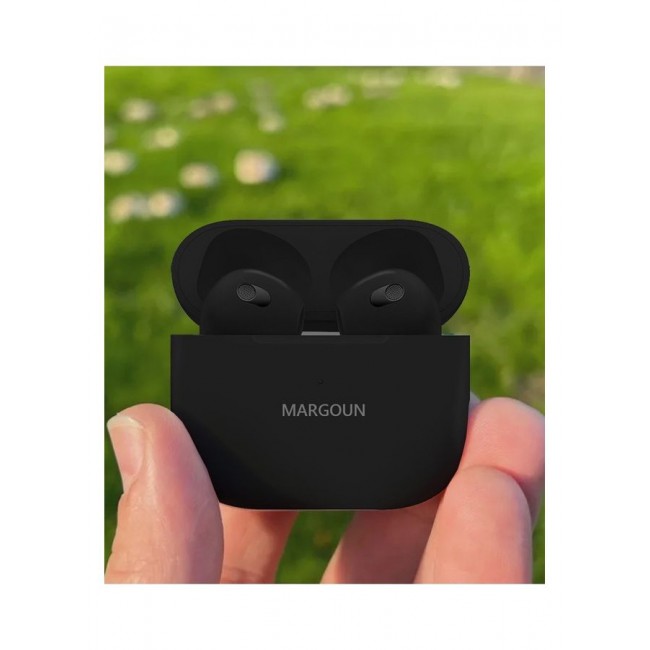 MARGOUN Wireless Earbuds for iPhone 14 Series TWS Bluetooth Earphones Touch Control Hi-Fi Stereo Sound Noise Reduction Sport In-Ear Headphones with Charging Case Black