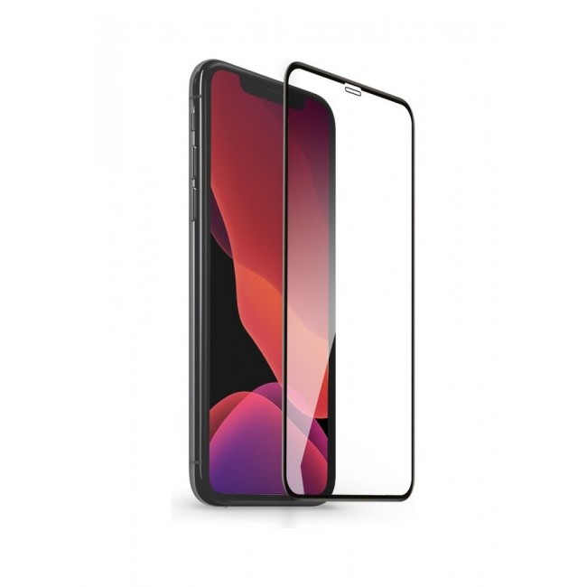 MARGOUN 2-Pack for iPhone 11 Screen Protector Ceramic Film Anti Scratch Shatterproof Glass 12D Edge to Edge Full Coverage Clear/Black