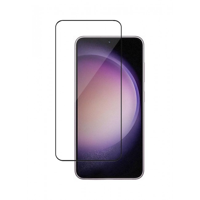 MARGOUN Tempered Glass 9H Anti-Scratch Shatterproof HD Edge to Edge Full Coverage Film 6.1 inch for Samsung Galaxy S23 Screen Protector Clear/Black
