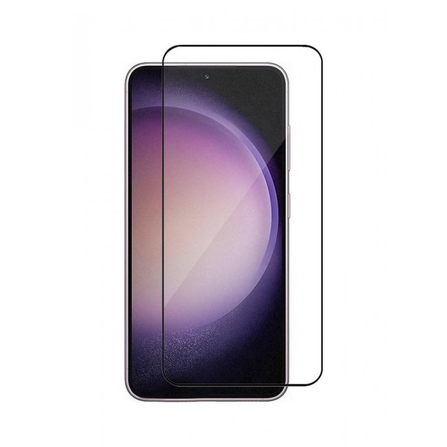 MARGOUN Tempered Glass 9H Anti-Scratch Shatterproof HD Edge to Edge Full Coverage Film 6.1 inch for Samsung Galaxy S23 Screen Protector Clear/Black