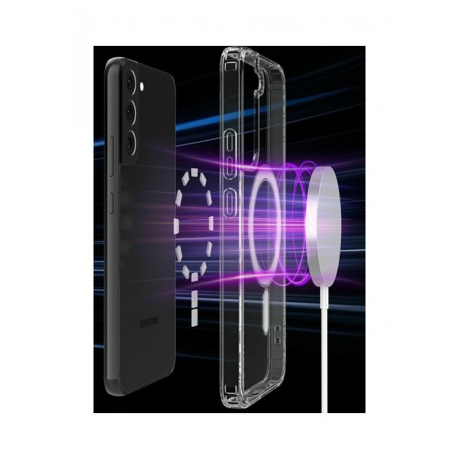 MARGOUN Clear Magnetic Case Compatible with MagSafe Wireless Charging Transparent Slim Cover for Samsung Galaxy S23 Clear