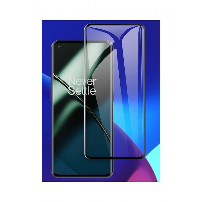 MARGOUN 3Pack for OnePlus 11 Screen Protector Tempered Glass 9H Anti-Scratch Shatterproof HD Curved Edge to Edge Full Coverage Film 6.7 inch Clear/Black