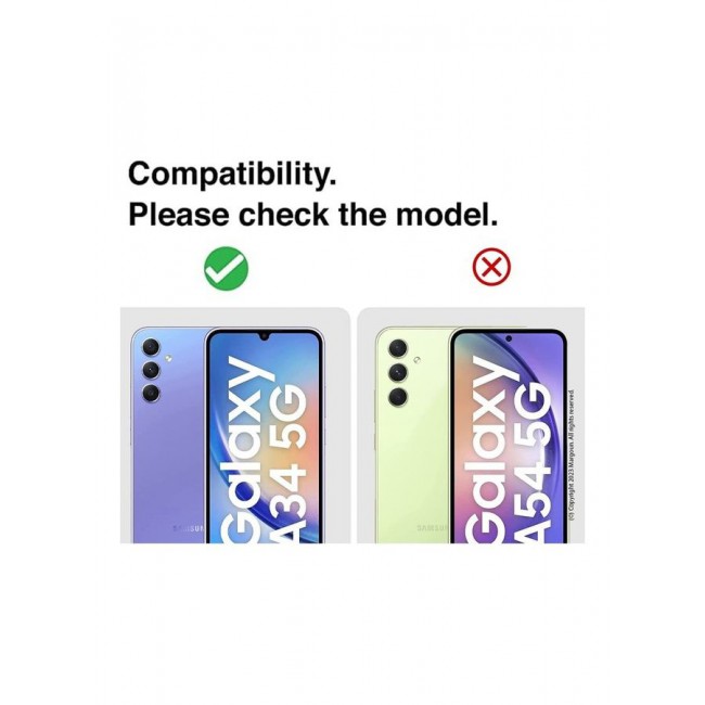 MARGOUN Screen Protector for Samsung Galaxy A34 5G Full Coverage Screen Glass 9H Hardness Anti Fingerprint Scratch CLEAR