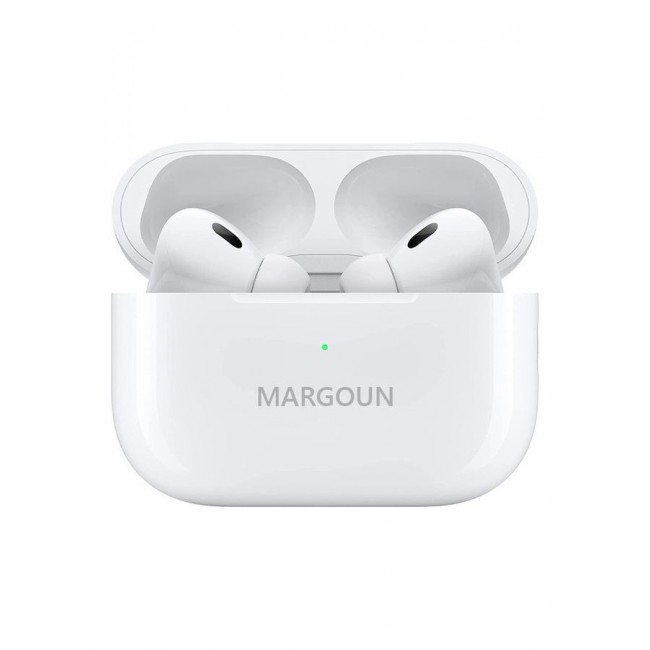 MARGOUN Pro 2 Wireless In Ear Bluetooth With ANC Active Noice Cancelation Build In Microphone Earbuds White