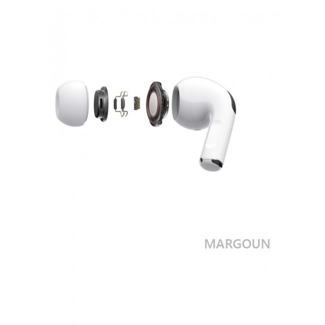MARGOUN Pro 2 Wireless In Ear Bluetooth With ANC Active Noice Cancelation Build In Microphone Earbuds White