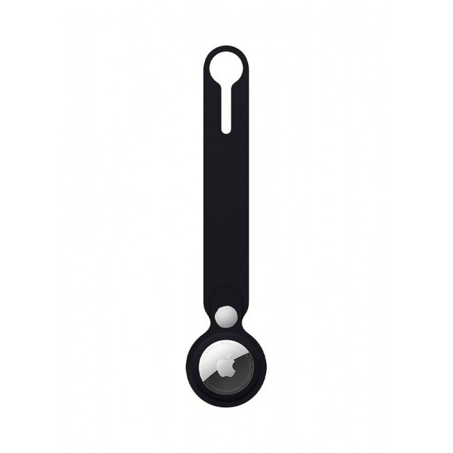 MARGOUN Airtag Case With Key Ring And Rubber Anti Drop Keychain Device Black