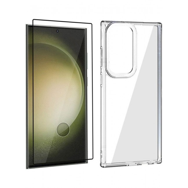 MARGOUN 2 Pack For Samsung Galaxy S23 Ultra Case With Screen Protector Clear