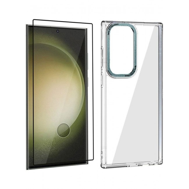 MARGOUN 2 Pack For Samsung Galaxy S23 Ultra Case With Screen Protector Clear