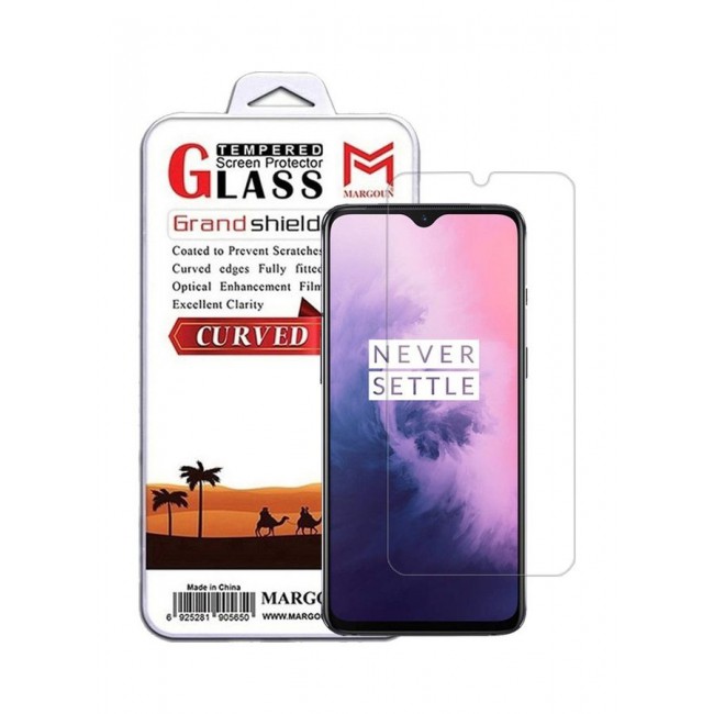 MARGOUN OnePlus 7 Screen Protector Tempered Glass Full Glue Back Clear