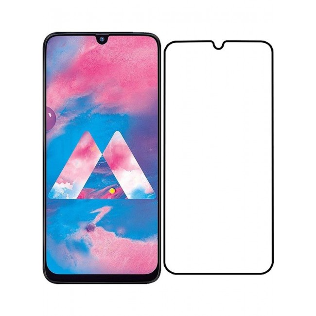 MARGOUN Samsung Galaxy A30 Screen Protector 3D Tempered Glass Full Glue Back Black Edge