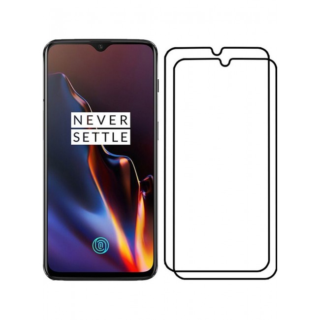 MARGOUN 2 Pack For OnePlus 6T Screen Protector 3D Tempered Glass Full Glue Back Clear