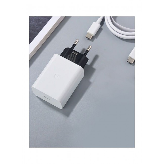 Google 30W USB C Fast 2 Pins Charger White
