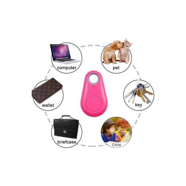 MARGOUN Smart Tag itag Bluetooth Tracker Key Finder Locator For Phone Key Item Pets Children Pink