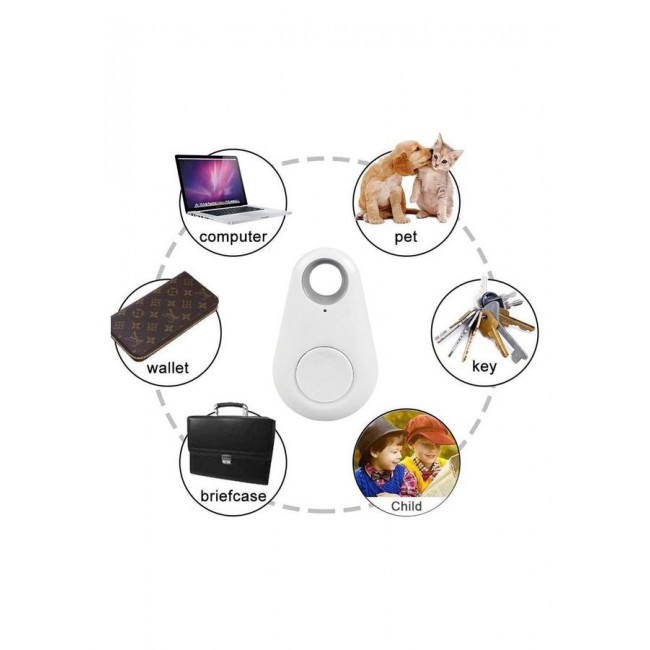 MARGOUN Smart Tag itag Bluetooth Tracker Key Finder Locator For Phone Key Item Pets Children White