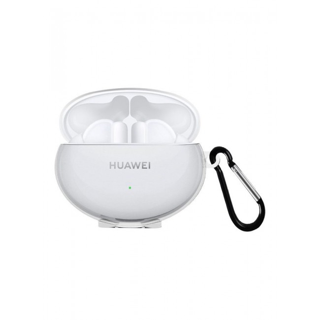 MARGOUN Huawei 4i Freebuds Case Earbuds Soft TPU Protective Crystal Clear Transparent Case Cover With Key Ring Clear