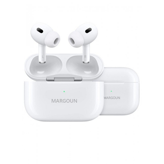 MARGOUN Wireless Earbuds Pro 2 Bluetooth 5.3 Headphones In Ear Buds Built In Noise Cancelling Mic With Charging Case Bluetooth Earphones Stereo Sound White