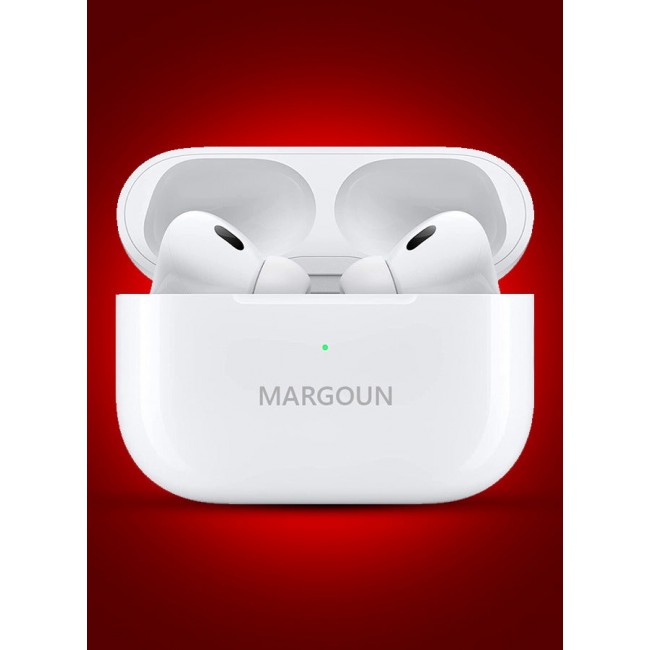 MARGOUN Wireless Earbuds Pro 2 Bluetooth 5.3 Headphones In Ear Buds Built In Noise Cancelling Mic With Charging Case Bluetooth Earphones Stereo Sound White