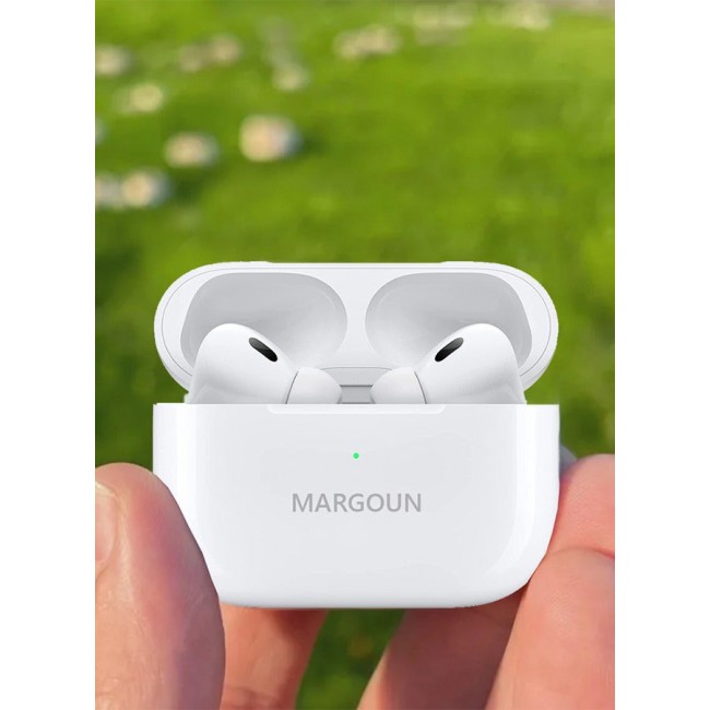 MARGOUN Wireless Earbuds Pro 2 Bluetooth 5.3 Headphones In Ear Buds Built In Noise Cancelling Mic With Charging Case Bluetooth Earphones Stereo Sound White