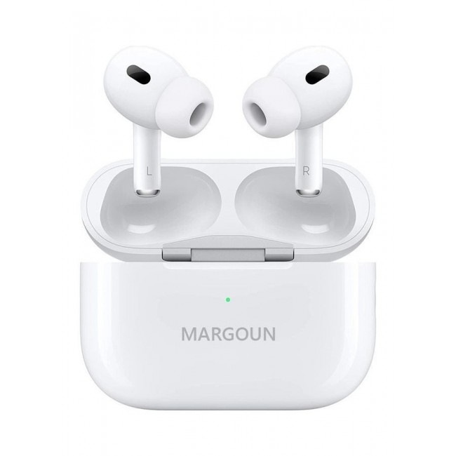 MARGOUN Pro (2nd Generation) Wireless Ear Buds With USB-C Charging Active Noise Cancelling Bluetooth Headphones White