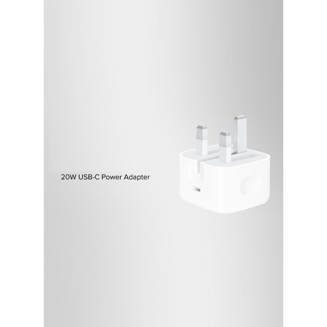 MARGOUN iPhone 15 Pro Fast Charger USB C Plug Adaptor UK Wall Plug With 2M Cable 20W USB C Fast iPhone Charger White