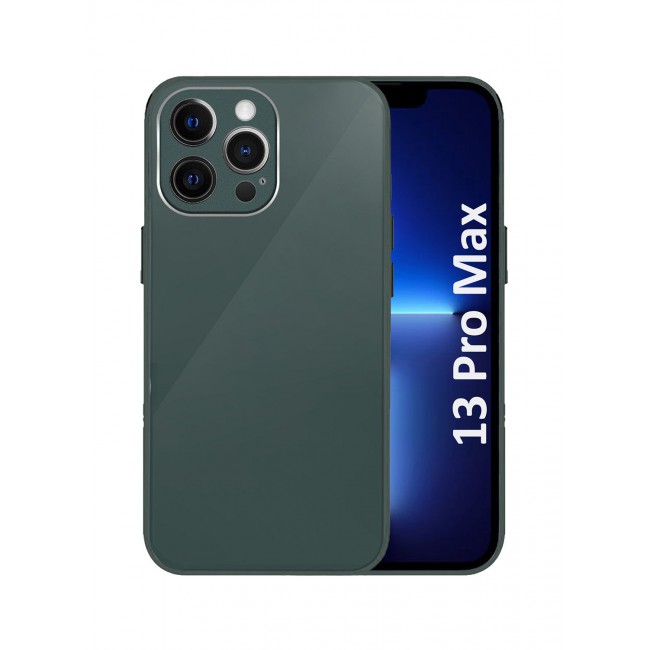 MARGOUN Electroplated Case Cover for Apple iPhone 13 Pro Max Hard Glossy Case Camera Protection Shockproof Anti Fall Case - Green