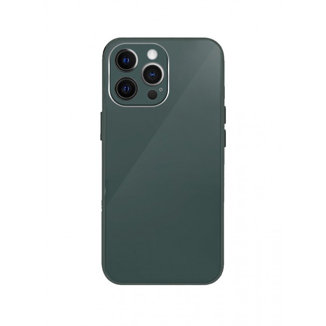 MARGOUN Electroplated Case Cover for Apple iPhone 13 Pro Max Hard Glossy Case Camera Protection Shockproof Anti Fall Case - Green